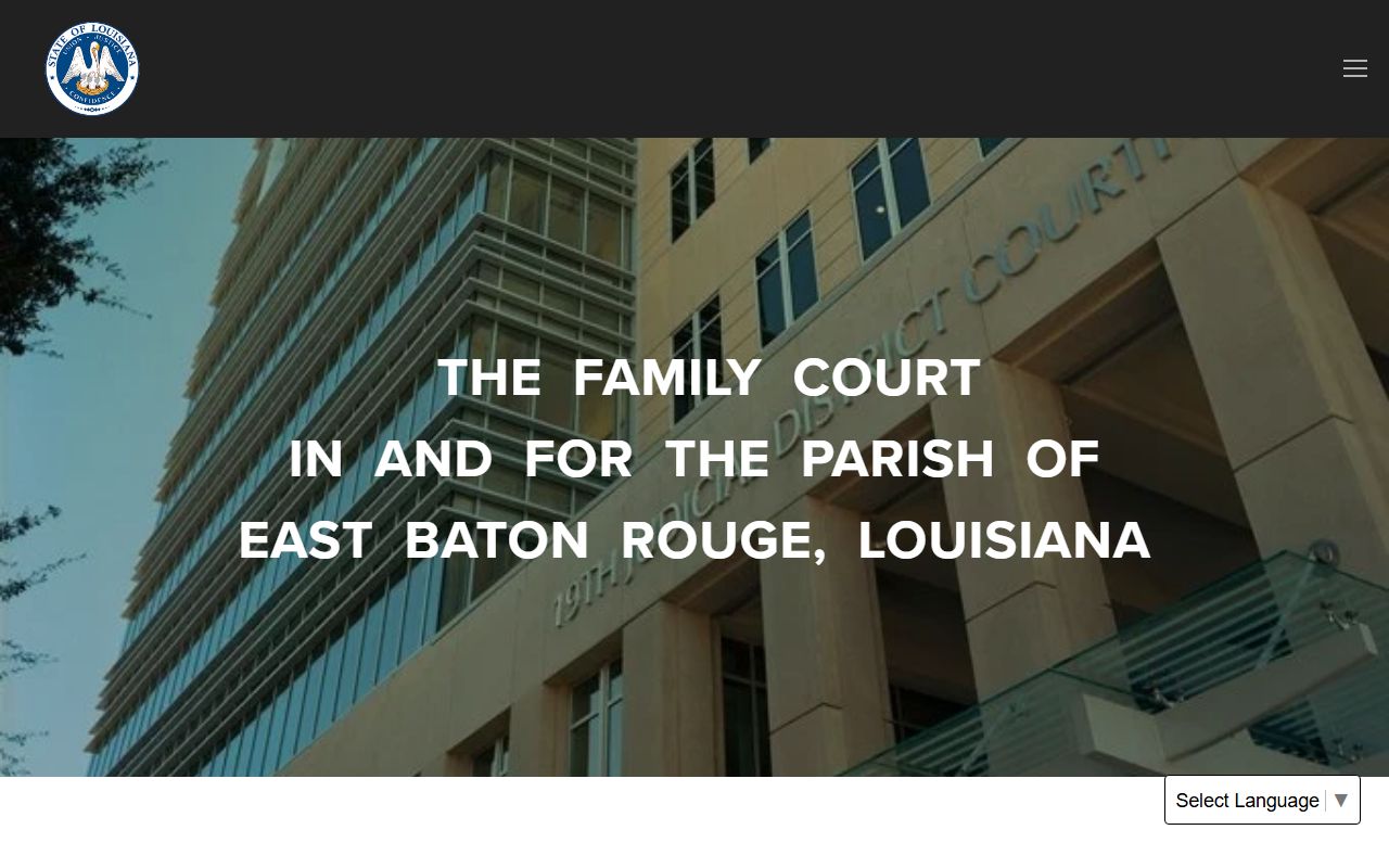 East Baton Rouge Parish court records Family Court homepage