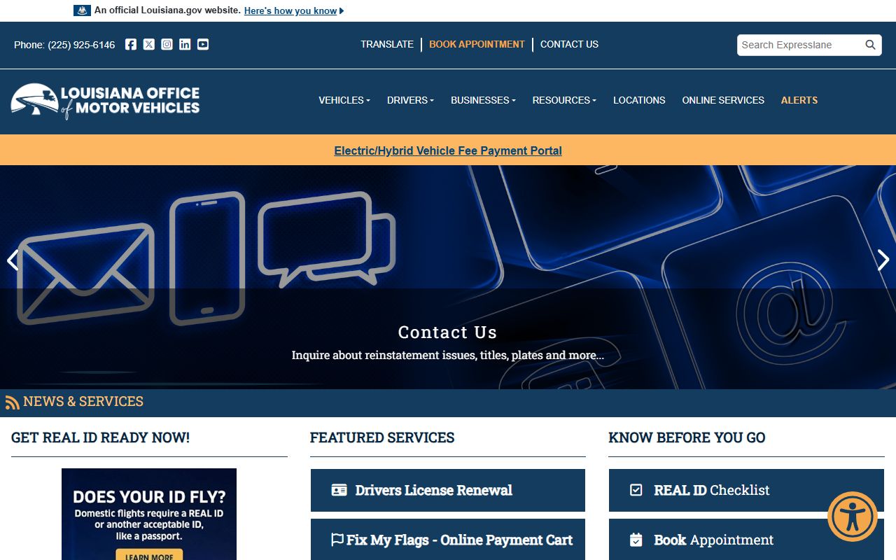 East Baton Rouge Parish traffic court records and Louisiana OMV driver record portal