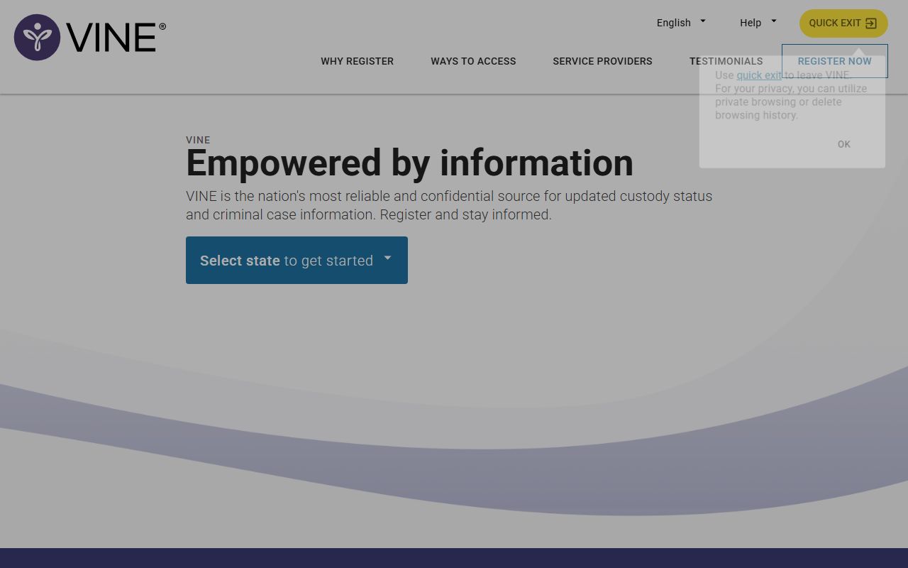 East Baton Rouge Parish released inmates VINELink custody notification portal