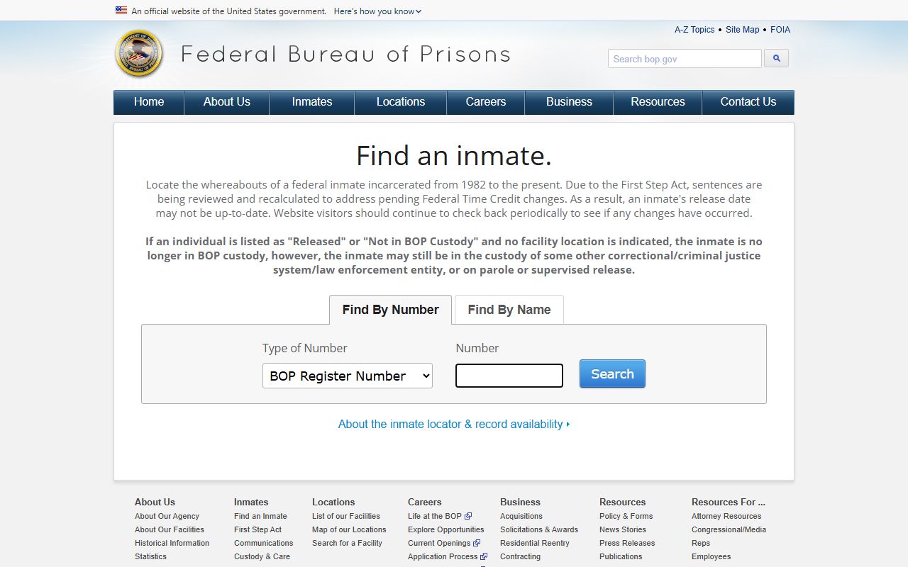 East Baton Rouge Parish released inmates federal BOP inmate locator