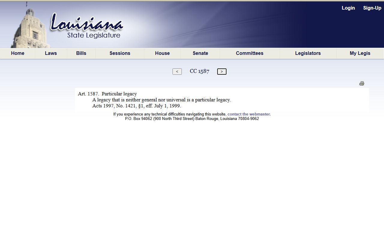 East Baton Rouge Parish probate records Louisiana Code of Civil Procedure filing provisions